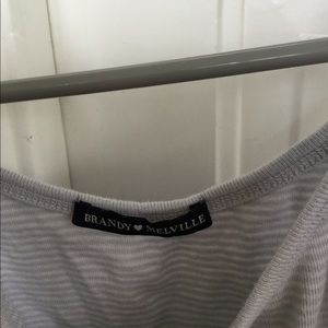 Brandy Melville light purple striped tank top